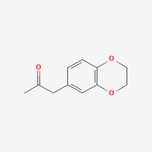 Chemical structure of 1-(2,3-Dihydrobenzo[b][1,4]dioxin-6-yl)propan-2-one