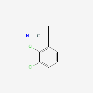 Chemical structure of 1-(2,3-Dichlorophenyl)cyclobutanecarbonitrile