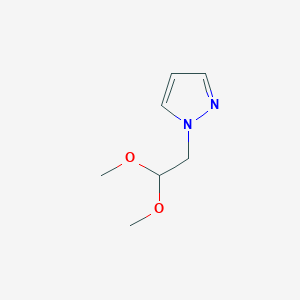 Chemical structure of 1-(2,2-Dimethoxyethyl)-1H-pyrazole