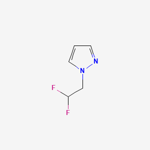 Chemical structure of 1-(2,2-Difluoroethyl)-1H-pyrazole