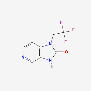 Chemical structure of 1-(2,2,2-Trifluoroethyl)-1h-imidazo[4,5-c]pyridin-2(3H)-one