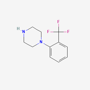 Chemical structure of 1-(2-(trifluoromethyl)phenyl)piperazine