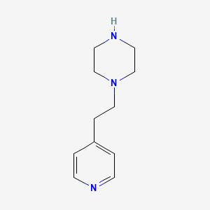Chemical structure of 1-[2-(4-Pyridinyl)ethyl]piperazine