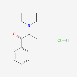 Chemical structure of 1-(2-(Piperidin-4-yl)phenyl)ethanol hydrochloride