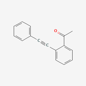 Chemical structure of 1-(2-(Phenylethynyl)phenyl)ethanone