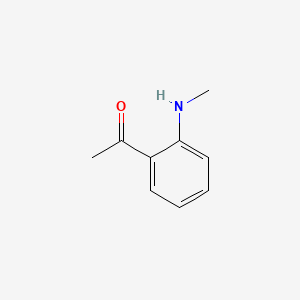 Chemical structure of 1-(2-(Methylamino)phenyl)ethanone