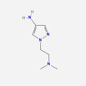 Chemical structure of 1-(2-(Dimethylamino)ethyl)-1H-pyrazol-4-amine
