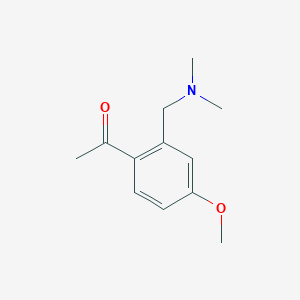 Chemical structure of 1-(2-((Dimethylamino)methyl)-4-methoxyphenyl)ethanone
