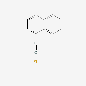 Chemical structure of 1-(1-Naphthyl)-2-(trimethylsilyl)acetylene