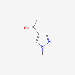 Chemical structure of 1-(1-methyl-1H-pyrazol-4-yl)ethanone