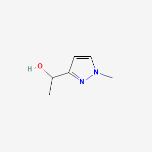Chemical structure of 1-(1-Methyl-1H-pyrazol-3-yl)ethan-1-ol
