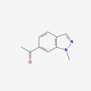 Chemical structure of 1-(1-Methyl-1H-indazol-6-yl)ethanone
