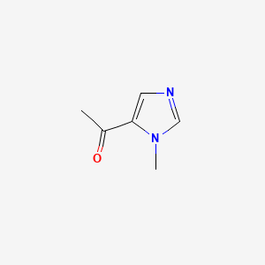 Chemical structure of 1-(1-Methyl-1H-imidazol-5-yl)ethanone