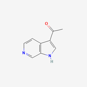 Chemical structure of 1-(1H-Pyrrolo[2,3-c]pyridin-3-yl)ethanone
