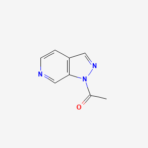 Chemical structure of 1-Acetylpyrazolo[3,4-c]pyridine