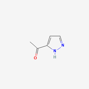 Chemical structure of 1-(1H-Pyrazol-3-yl)ethanone