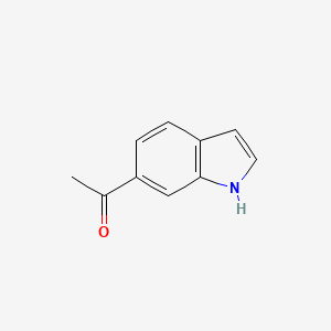 Chemical structure of 1-(1H-Indol-6-yl)ethanone