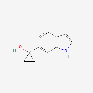 Chemical structure of 1-(1H-Indol-6-yl)cyclopropanol
