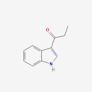 Chemical structure of 1-(1H-indol-3-yl)propan-1-one