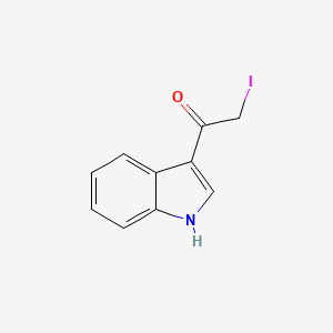 Chemical structure of 1-(1H-Indol-3-yl)-2-iodoethanone