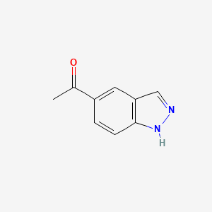 Chemical structure of 1-(1H-indazol-5-yl)ethanone