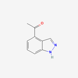 Chemical structure of 1-(1H-indazol-4-yl)ethanone