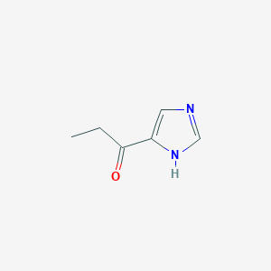 Chemical structure of 1-(1H-Imidazol-4-yl)propan-1-one