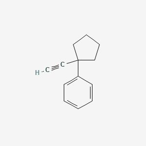 Chemical structure of (1-Ethynylcyclopentyl)benzene