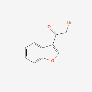 Chemical structure of 1-(Benzofuran-3-yl)-2-bromoethanone