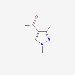 Chemical structure of 1-(1,3-Dimethyl-1H-pyrazol-4-yl)ethanone