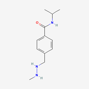 Chemical structure of 1-(1-(3-Aminopyridin-2-yl)piperidin-2-yl)ethan-1-ol