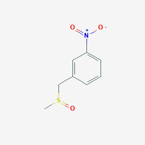 Chemical structure of 1-((Methylsulfinyl)methyl)-3-nitrobenzene