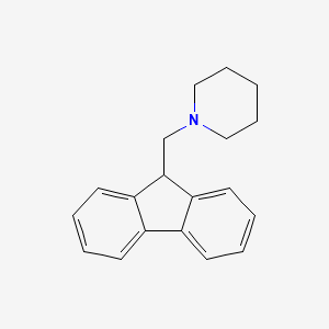 Chemical structure of 1-(9-Fluorenylmethyl)piperidine