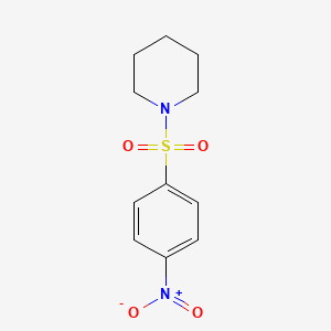 Chemical structure of 1-((4-Nitrophenyl)sulfonyl)piperidine