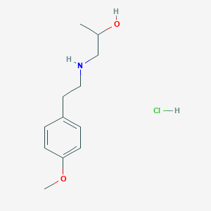 Chemical structure of 1-((4-Methoxyphenethyl)amino)propan-2-OL hcl