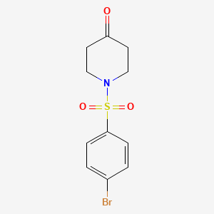 Chemical structure of 1-((4-Bromophenyl)sulfonyl)piperidin-4-one
