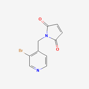 Chemical structure of 1-((3-Bromopyridin-4-yl)methyl)-1H-pyrrole-2,5-dione