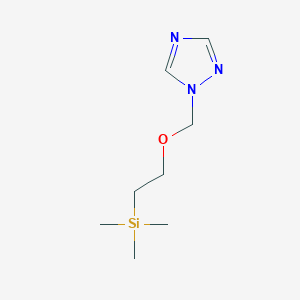 Chemical structure of 1-((2-(Trimethylsilyl)Ethoxy)Methyl)-1H-1,2,4-Triazole