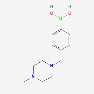 Chemical structure of 4-((4-Methylpiperazin-1-yl)methyl)phenylboronic acid