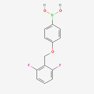 Chemical structure of (4-((2,6-Difluorobenzyl)oxy)phenyl)boronic acid