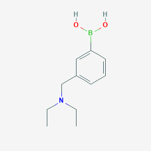 Chemical structure of {3-[(Diethylamino)methyl]phenyl}boronic acid