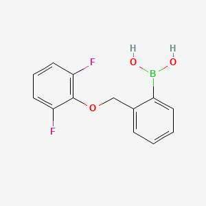 Chemical structure of (2-((2,6-Difluorobenzyl)oxy)phenyl)boronic acid