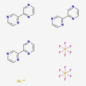 Chemical structure of [Ru(bpz)3][PF6]2