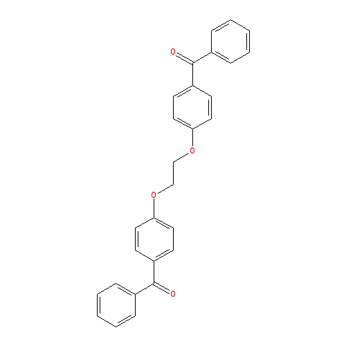 Chemical structure of [Ethane-1,2-diylbis(oxybenzene-4,1-diyl)]bis(phenylmethanone)