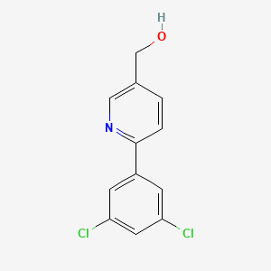 Chemical structure of [6-(3,5-Dichlorophenyl)-3-pyridyl]methanol
