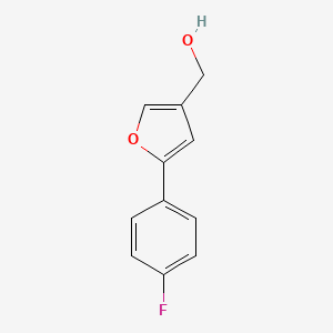 Chemical structure of [5-(4-Fluorophenyl)-3-furyl]methanol