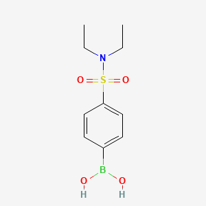 Chemical structure of [4-(diethylsulfamoyl)phenyl]boronic acid