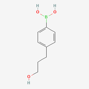 Chemical structure of 4-(3-Hydroxypropyl)Benzeneboronic Acid