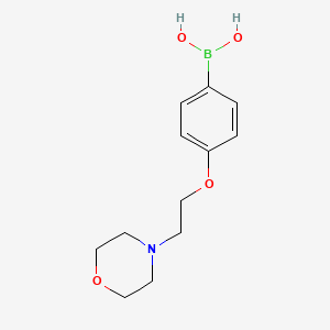 Chemical structure of 4-(2-Morpholinoethoxy)phenylboronic acid
