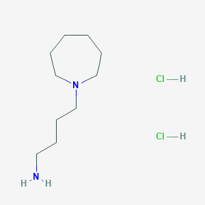Chemical structure of [4-(1-Azepanyl)butyl]amine dihydrochloride